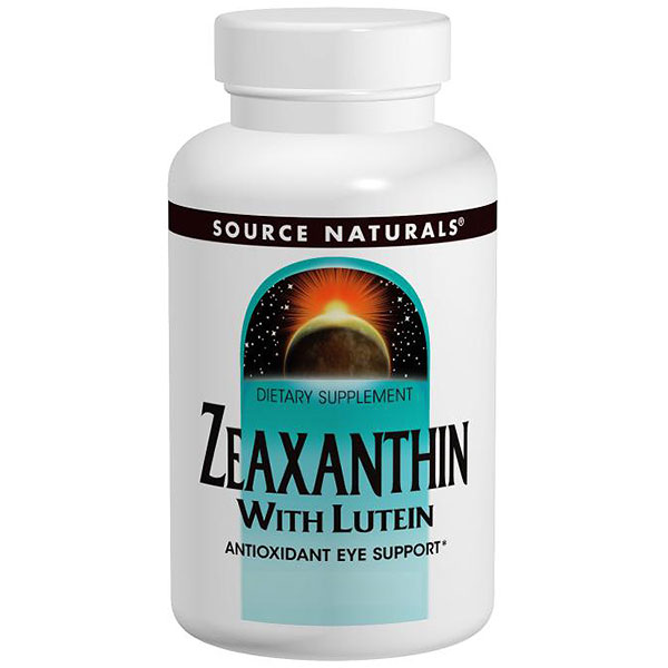 Source Naturals Zeaxanthin with Lutein, Antioxidant Eye Support, 120 Capsules, Source Naturals