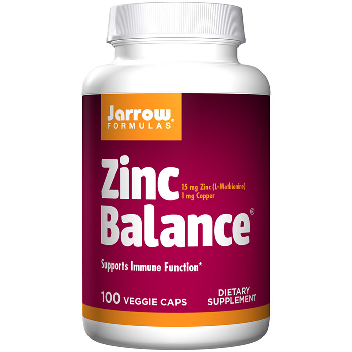 Jarrow Formulas Zinc Balance, Monomethionate 15 mg 100 caps, Jarrow Formulas