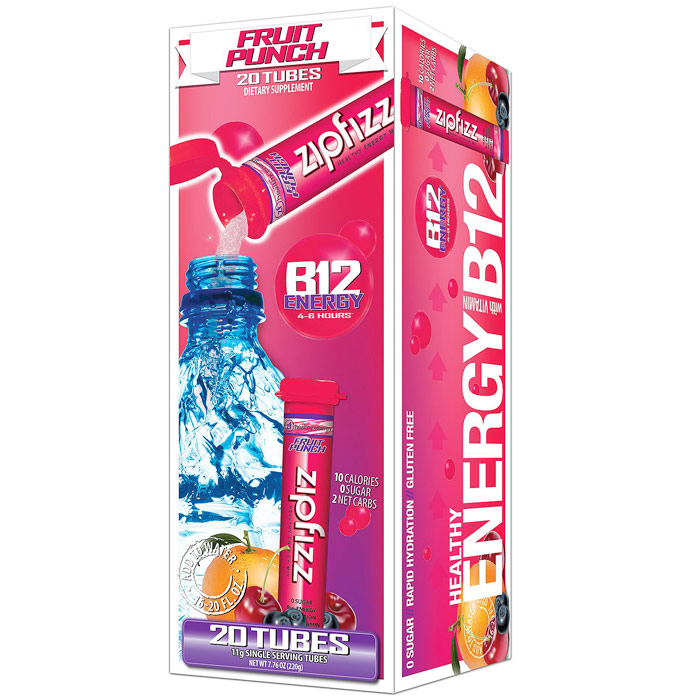 Zipfizz Zipfizz Healthy Energy Drink Mix, Orange Soda, 20 Tubes