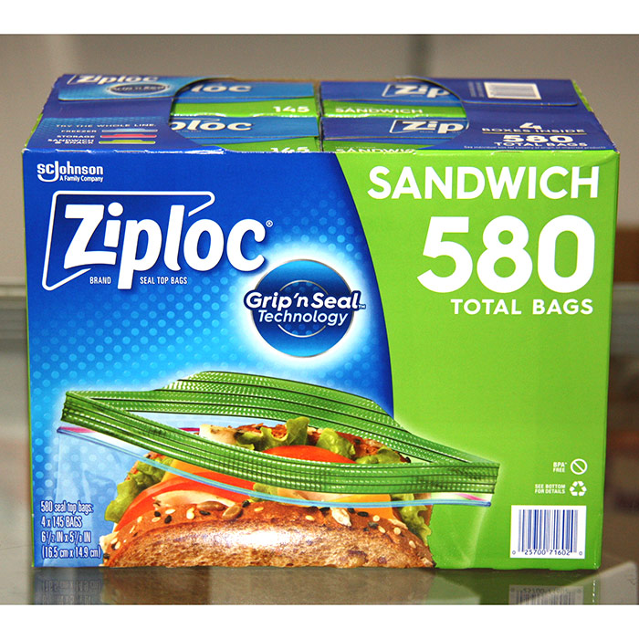 Ziploc Brand Bags Ziploc Sandwich Bags, 500 Bags