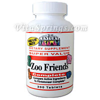 21st Century HealthCare Zoo Friends Complete, 300 Chewable Tablets, 21st Century Health Care