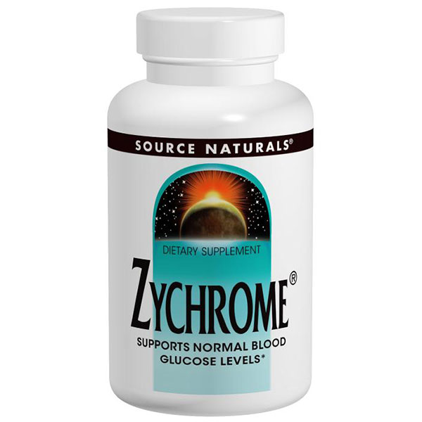 Source Naturals Zychrome, Supports Normal Blood Glucose Levels, 120 Tablets, Source Naturals