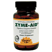 Country Life Zyme-Aid Digestive Enzyme Complex 50 Tablets, Country Life